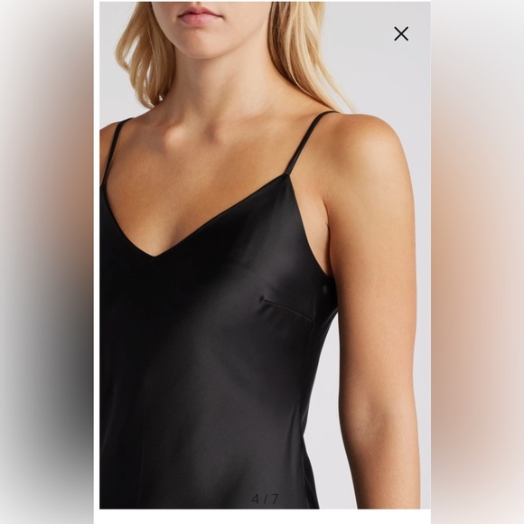 Steve Madden Lucielle
Handkerchief Hem Satin Slipdress size L - Picture 2 of 11